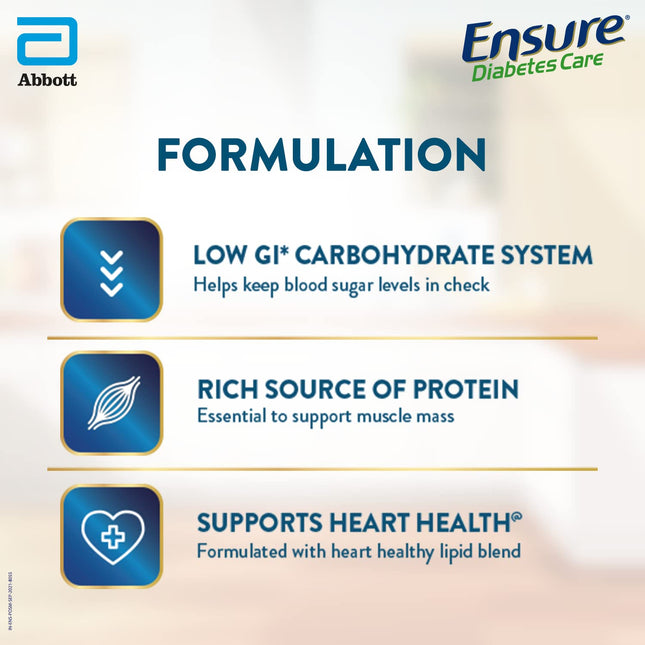 Ensure Complete & Balanced Nutrition Drink For Adults 2kg, Vanilla Flavour & Ensure Diabetes Care Nutrition to Help Control Blood Sugar Levels- Vanilla 400g Box 