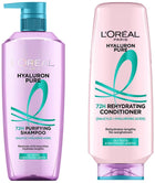 L’Oréal Paris Hyaluron Pure 72H purifying shampoo for fresh scalp & hydrated hair 800 ml plus Conditioner for smooth tangle-free hair; Regime 175 ml 