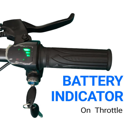 ImpulseGo X1 Mountain Electric Cycle with 7.8Ah Removable Battery, Dual Disc, Front Suspension, 36V 250W BLDC Motor, Quick Acceleration, 2 Years Battery Warranty 90% Assembled (Blue) 