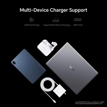 HONOR MagicBook X16 (2024), 12th Gen Intel Core i5-12450H, 16-inch (40.64 cm) FHD IPS Anti-Glare Thin and Light Laptop (16GB/512GB PCIe SSD/Windows 11/ Full-Size Numeric Keyboard /1.68Kg), Gray 