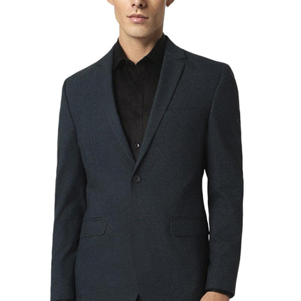 Van Heusen Men's Blazer (VHBZVSLFQ91322_Black 
