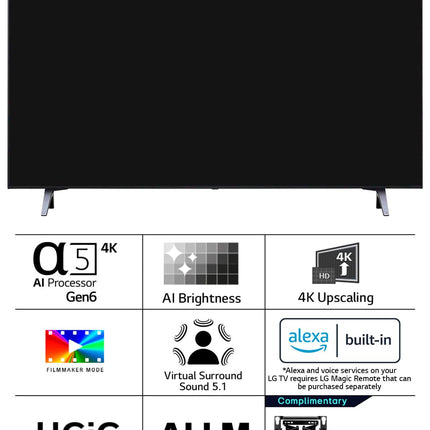 LG 164 cm (65 inches) 4K Ultra HD Smart LED TV 65UR7500PSC (Dark Iron Gray) 