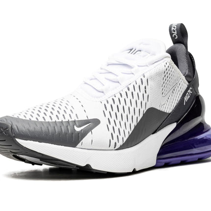 NIKE Mens Air Max Running Shoes 270-White/White-Persian Violet-Dark Grey-Ah8050-107-10Uk