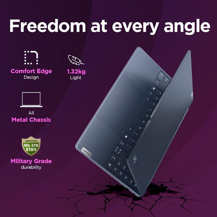 Lenovo Yoga 9 Intel Evo Core Ultra 7 155H Built-in AI 14"(35.5cm) 2.8K OLED 400Nits 2-in-1 Laptop (32GB/1TB SSD/Win 11/Office 21/Digital Pen/5.0MP+IR Camera/3 Mon. Game Pass/Blue/1.5Kg), 83AC001LIN 