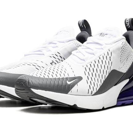 NIKE Mens Air Max Running Shoes 270-White/White-Persian Violet-Dark Grey-Ah8050-107-10Uk