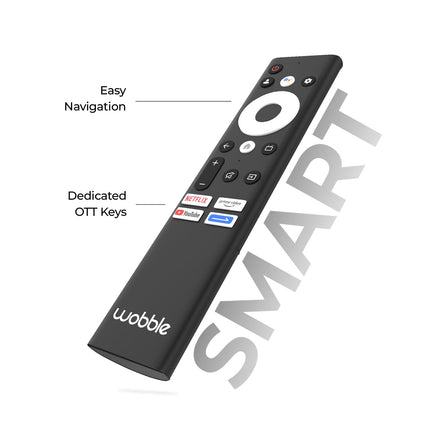Wobble 139.7 cm (55 inches) UD Series 4K Ultra HD Smart LED Google TV WB55GTAW9602UDFL (Black) 