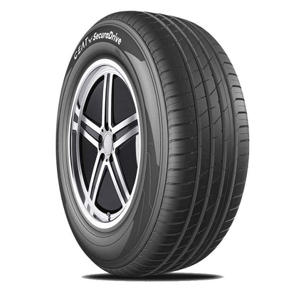 Ceat SecuraDrive 215/60 R16 95H Tubeless Car Tyre,Black,Medium 