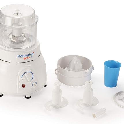 Home Plus Magic 400 Watts Atta Kneader | Food Processor | Cirtus Juicer | Vegetable Chopper | Whisker (White) 