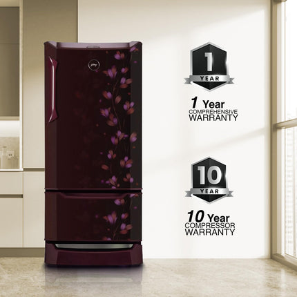 Godrej Edge 237 L 3 Star With Duo Flow Technology Reducing Cooling Loss by 50% Inverter Direct Cool Single Door Refrigerator (RD EDUO 270C TDI JD WN, Jade Wine) 