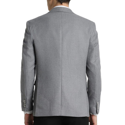 Peter England Men's Blazer (PIBZWNSF680799_Grey 