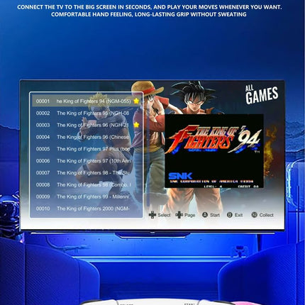 New World M15 Gaming Console with Game Stick, 1080p HD, Plug & Play TV Video Game Set for 2 Player, 2.4G Wireless, 10 Emulators, 
