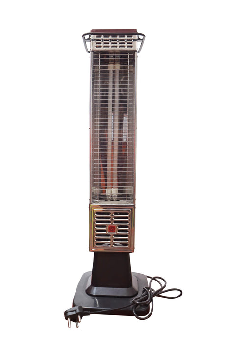 1500 watt ISI Marked oscillating quartz Heat Pillar quartz room heater with two rods for indoor tower type rotating room heater, No oxygen burning