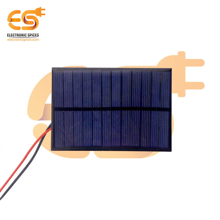 Electronic Spices 99mm X 69mm 6v 180mah Rectangle Shape Polycrystalline Mini Epoxy Solar Panels With Alligator Clip Pack of 1pcs 