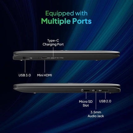 Primebook WiFi, 2025(New) Android Based MediaTek MT8183 - (PrimeOS) Thin and Light Laptop (11.6 Inch, 1.065 Kg, Type C) (4GB/64GB eMMC Storage) 