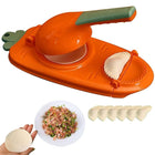 Vmoni 2-in-1 Dumpling Maker, Momo Maker, Gujiya Maker Machine, Momo Maker Machine, Kajjikayalu Karanji Maker, Samosa Maker, Skin Press Mould for Ghughra with Dumpling Puri Maker (Multi) 