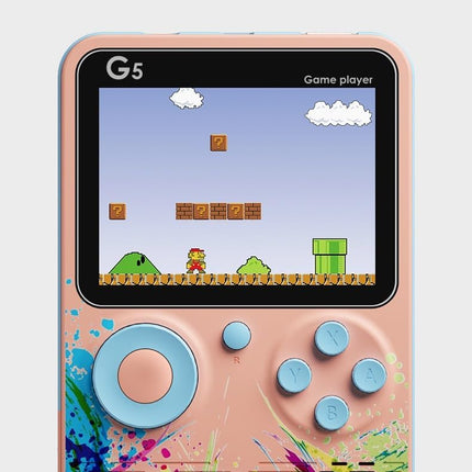 New World G5 Video Game for Kids, Handheld 500 in 1 Games for Kids, Handheld Video Game Game Box with TV Output Gaming Console, Rechargeable Video Game for Kids 