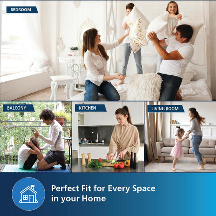 Philips CX 5535/11 High Performance Bladeless Technology Tower Fan with Touchscreen Panel and Remote Control, Quiet Operation, Low Power Consumption and Lightweight Portable Body. 
