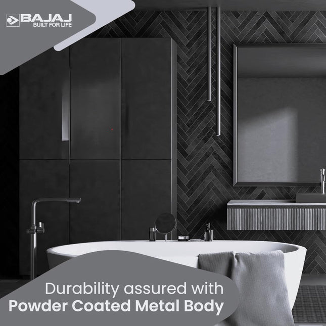 Bajaj Astor 15 Ltr Storage Water Heater | Water Heating With Swirl Flow Technology | Child Safety Mode | Inner Tank With 10 Years Warranty | Free Installation 【Grey & White】 