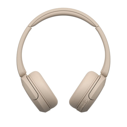 Sony WH-CH520 Wireless Bluetooth Headphones with Mic, Up to 50Hrs Battery-Beige 