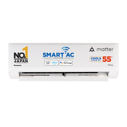 Panasonic 1.0 Ton 3 Star Premium Wi-Fi Inverter Smart Split AC (Matter Enabled, Higher Airflow, Copper Condenser, 7in1 Convertible, True AI, 2-Way, PM 0.1 Filter, CS/CU-SU12AKY3W, White) 