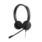Jabra Gn Netcom Evolve 20 Uc Duo Ms Optimized, USB Wired On Ear Headphones with Mic, Multicolor 