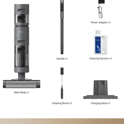 DREAME H12 Core Water & Dust Vacuum Cleaner, Lightweight, Smart, Cordless Vacuum Cleaner for Hard Floors, Intelligent Dirt Detection, Self-Cleaning, Wood, Vinyl and Other Hard Floors 
