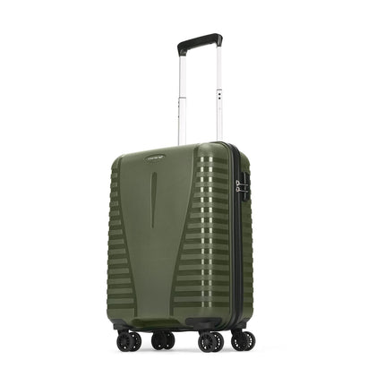 Aristocrat Cabin Polypropylene (PP) Airpro 55 Cm(Small) 8 Wheels Trolley Bags for Travel Hard Case Luggage,Lightweight Bag with Combination Lock & Robust Spinner Trolley with 7 Years Warranty (Green) 