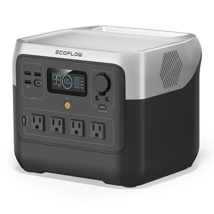EF ECOFLOW 1600W Portable Power Station RIVER 2 Pro, 768Wh LiFePO4 Battery, 10 Year Life, 0% - 100% Charge in 70 mins, Power 11 Appliances at once, 230V - 50Hz India Voltage, For Outdoor & Home Backup 