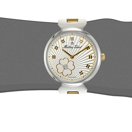 Mathey-Tissot Stainless Steel Analog Silver Dial Women's Watch-D1089Byi, Band Color-Two-Tone 