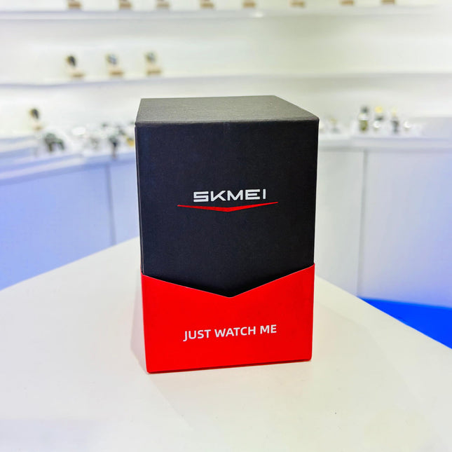 SKMEI New Launch Women's Digital Watch, White Dial Zinc Alloy Case Women's Watch, Stainless Steel Rose Gold Band, LED Display, Waterproof 30M, Alarm & Stopwatch, Fashion for Casual & Dress Wear - 2387