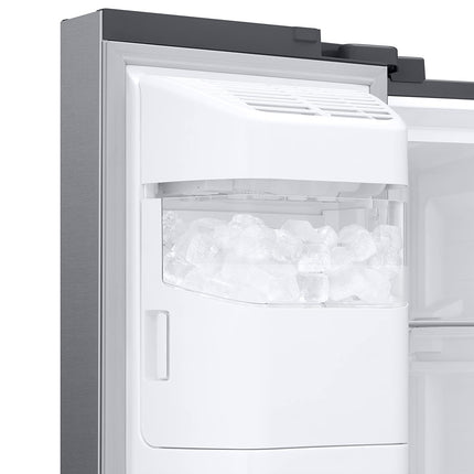 Samsung 633 L, 3 Star, Frost Free, Double Door, Convertible 5-in-1 Digital Inverter, Side By Side Refrigerator with AI, WiFi & Water & Ice Dispenser (RS78CG8543S9HL, Silver, Refined Inox) 