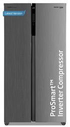 Voltas Beko, A Tata Product 472 L Side by Side Frost Free Refrigerator with ProSmart Inverter Compressor (2024 Model, RSB495/FPV300RXID, INOX, Electronic Temperature Control and Display) 
