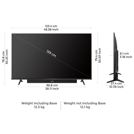 Vu 139cm (55 inches) Vibe Series 4K QLED Smart Google TV 55VIBE-DV 