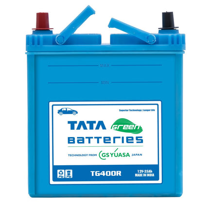 Tata Green Batteries 1419511267 TG Series TG400R 12 Volts 35Ah Car Battery (Under Exchange-Old Battery) 