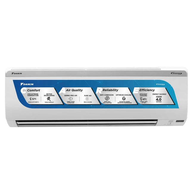Daikin 1 Ton 3 Star Inverter Split AC (Copper, PM 2.5 Filter, 2024 Model, MTKL35UV16, White) 