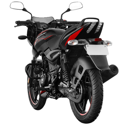 Bajaj Pulsar 125 DI Carbon UG Motorbike/Motorcycle | Ebony Black & Red Decals booking for Ex-Showroom 