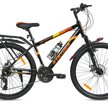 Tata stryder Neutron Gear Cycle in 26t Wheel Size with 21 Speed Shi-Mano Gears with Heavy inbuilt Carrier with Dual disc Brakes for 12+ Age Group (avilable in Multicolors) 