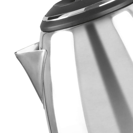 Milton Euroline Go Electro 1.2 Stainless Steel Electric Kettle, (1 Piece), 1.2 Litres, Silver | Power Indicator | 1500 Watts | Auto Cut-off | Detachable 360 Degree Connector | Boiler for Water 