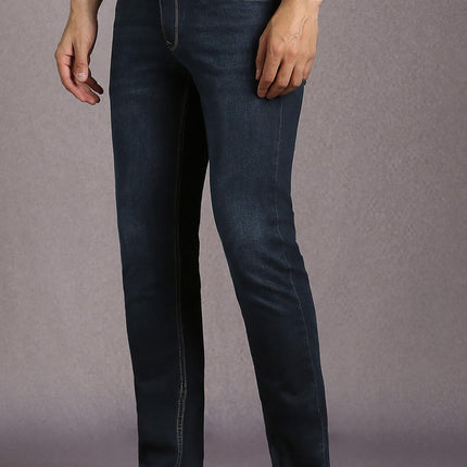 Louis Philippe Men's Slim Jeans (LRDNNSLBP81344_Navy 