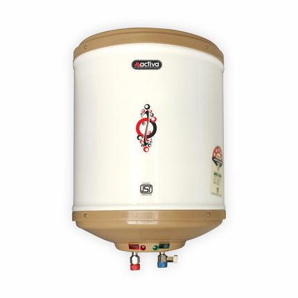 Activa Amazon 10 Liter Water Heater Geyser, ISI Copper Element 3 KVA (0.8mm), Instant Heat Water, Anti Rust Coated Tank, ABS Body, BEE 5 Start Rating, Energy Efficient, 5 Year Warranty - IVORY 
