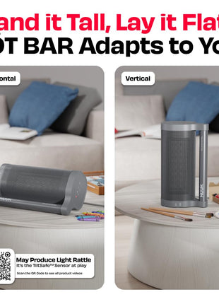 NUUK HÖT BAR 2-Sec Instant Heating PTC Heater for Room | Upto 20% Bill Savings | Zero Dryness | Super-Silent, Portable | Vertical & Horizontal Use | 2200W | Perfect Replacement for small 7/9 fin OFRs