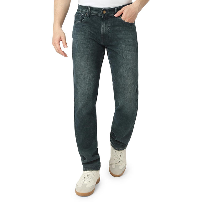 Spykar Men Blue Comfort Fit Mid-Rise Casual Jeans (Size: 32)-EMDRC2BD006-Vintage Blue 