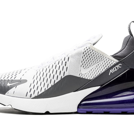 NIKE Mens Air Max Running Shoes 270-White/White-Persian Violet-Dark Grey-Ah8050-107-10Uk