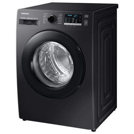Samsung 9 kg, Hygiene Steam with Inbuilt Heater, Digital Inverter, Fully-Automatic Front Load Washing Machine (WW90TA046AB1TL, BLACK CAVIAR) 