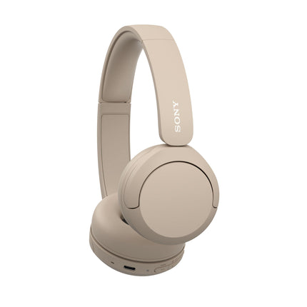 Sony WH-CH520 Wireless Bluetooth Headphones with Mic, Up to 50Hrs Battery-Beige 