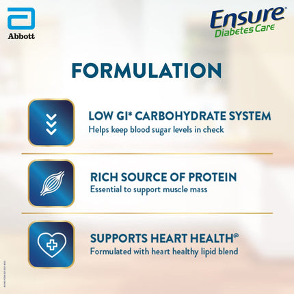 Ensure Diabetes Care- Nutrition to Help Control Blood Sugar Levels- 200gms (Vanilla Flavour) 