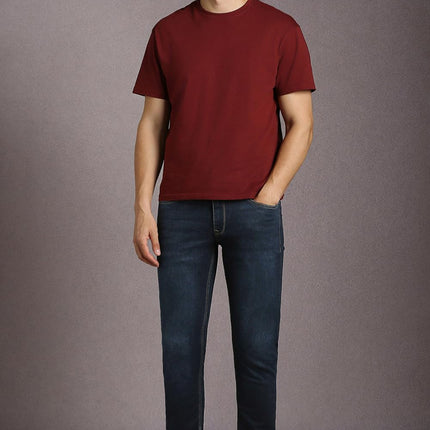 Louis Philippe Men's Slim Jeans (LRDNNSLBP81344_Navy 