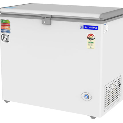Blue Star CF4-230NEYW Single Door Deep Freezer (215 Liter, White, 4-star) 