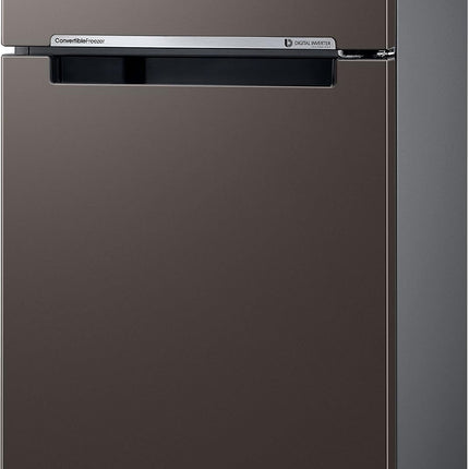 Samsung 236 L, 2 Star, Bespoke Convertible, Digital Inverter with Display, Frost Free Double Door Refrigerator (RT28CB732C2/HL, Cotta Steel Charcoal) 