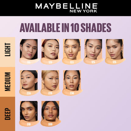 Maybelline New York Super Stay Lumi-Matte Liquid Foundation - 220, Up To 30H Long Wear, Water & Transfer Proof. SuperStay Lumi-Matte Liquid Foundation comes with Non-comedogenic & Vegan Formula | 35ml 